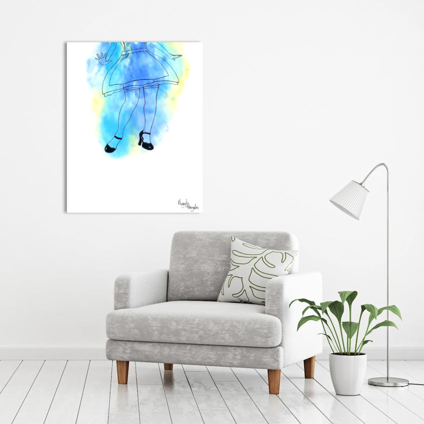 Original Painting of Alice from Wonderland