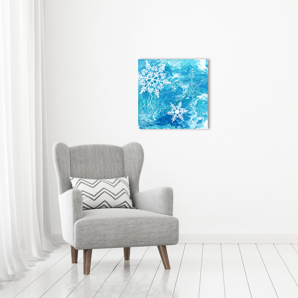 Original Painting of Snowflakes