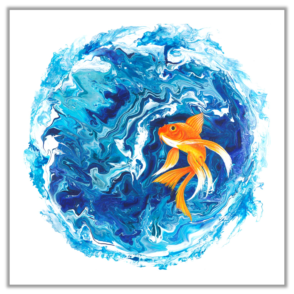Original Painting of Goldfish